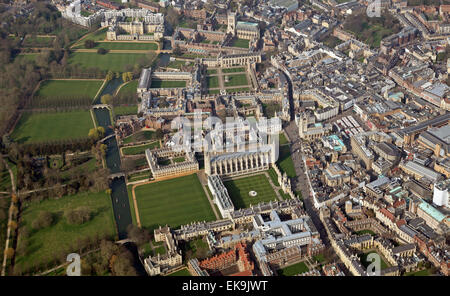 aerial view of the English city of Cambridge, UK Stock Photo