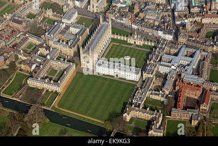 aerial view of the English city of Cambridge, UK Stock Photo