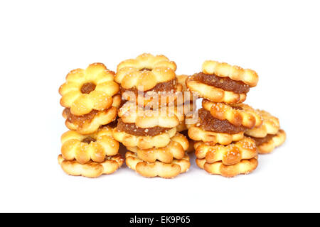 Pineapple Cookies isolated on white background Stock Photo