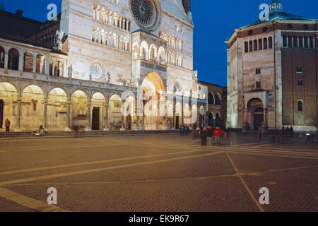 Italy, Lombardy, Piazza del Comune Square, Duomo Cathedral Stock Photo