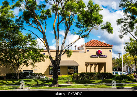 A Taco Bell Restaurant in Modesto California Stock Photo