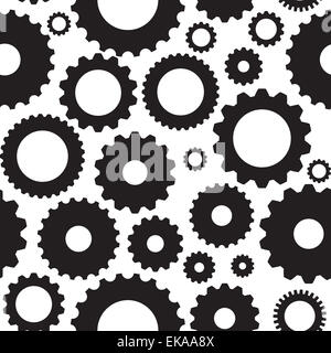 Gear Icon Seamless Pattern Vector Illustration Stock Photo - Alamy