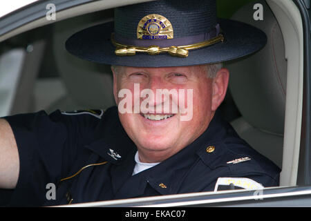 Idaho state police officer, Colonel Ralph Powell in Boise, Idaho, USA. Stock Photo