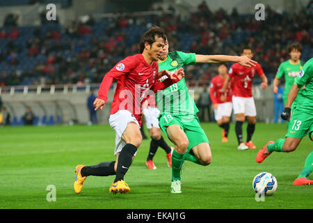 Saitama, Japan. 8th Apr, 2015. Daisuke Nasu (Reds) Football/Soccer : 2015 AFC Champions League Group G match between Urawa Reds 1-1 Beijing Guoan at Saitama Stadium 2002 in Saitama, Japan . © YUTAKA/AFLO SPORT/Alamy Live News Stock Photo