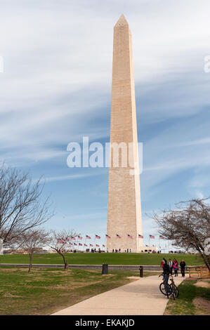 Washington monument (the mall) in Washington D.C. Stock Photo