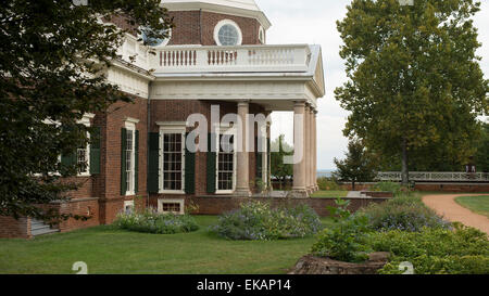 Monticello ,plantation of Thomas Jefferson,Charlottesville, Virginia, Stock Photo