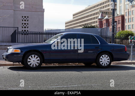 Unmarked police car (unmarked police vehicle) - USA Stock Photo