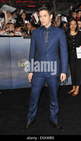 LOS ANGELES, CA - NOVEMBER 12, 2012: Jackson Rathbone at the world premiere of his movie 'The Twilight Saga: Breaking Dawn - Part 2' at the Nokia Theatre LA Live. Stock Photo