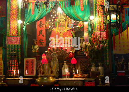 Shrine, Tin Hau Temple - Yau Ma Tei, Hong Kong Stock Photo