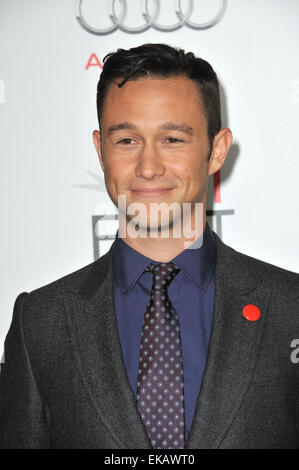 LOS ANGELES, CA - NOVEMBER 8, 2012: Joseph Gordon-Levitt at the AFI Fest premiere of his movie 'Lincoln' at Grauman's Chinese Theatre, Hollywood. Stock Photo