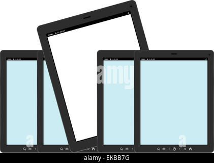 Tablet Computer Set Set of tablet pc computers Stock Photo - Alamy