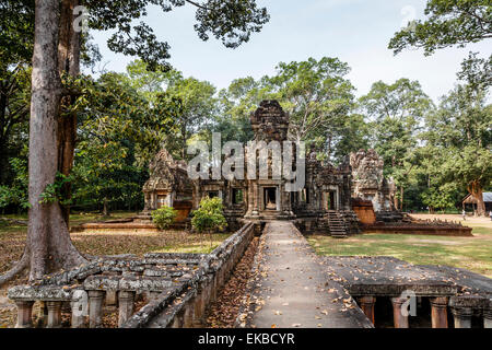 Ruins of the Chau Say Tevoda Temple, Angkor, UNESCO World Heritage Site, Cambodia, Indochina, Southeast Asia, Asia Stock Photo