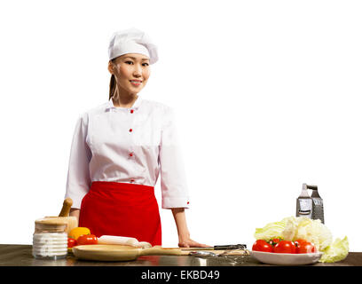 portrait of asian cook Stock Photo