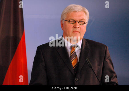 MAY 17, 2006 - BERLIN: German Foreign Minister Frank Walter Steinmeier at a press conference in the Foreign Ministry in Berlin. Stock Photo