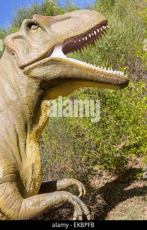 fearsome carnivore dinosaur Tyrannosaurus Rex Stock Photo