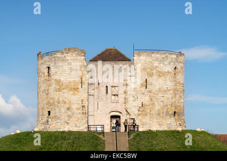 Clifford's Tower, City of York, North Yorkshire, England, UK Stock Photo