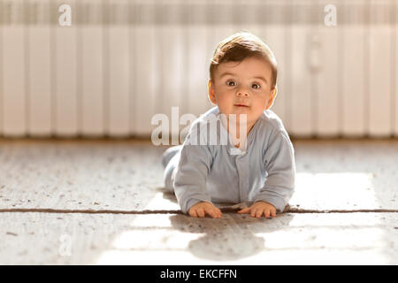 Baby boy looking at camera Stock Photo
