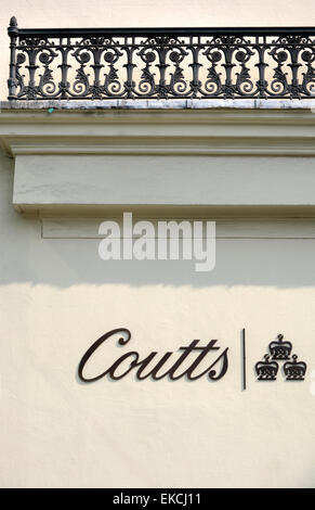 London, England, UK. Coutts & Co bank in the Strand Stock Photo
