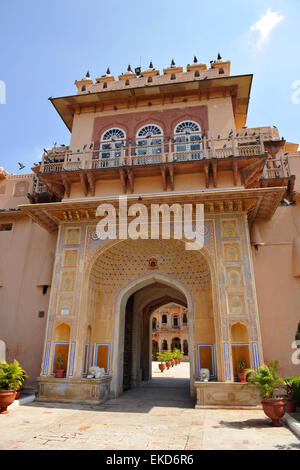 Chomu Palace Hotel, Rajasthan, India Stock Photo