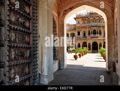 Chomu Palace Hotel, Rajasthan, India Stock Photo