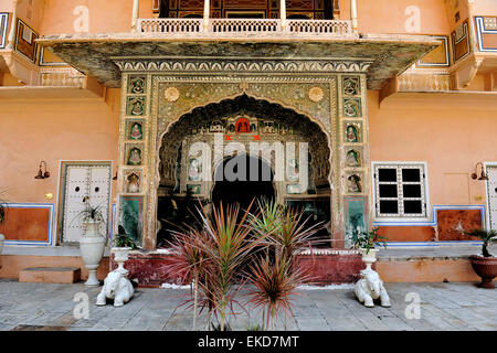 Chomu Palace Hotel, Rajasthan, India Stock Photo