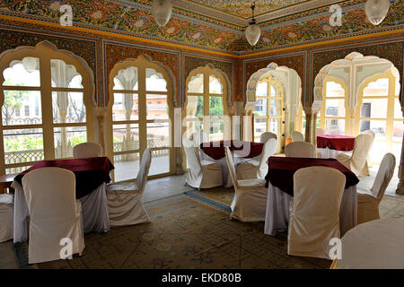 Chomu Palace Hotel, Rajasthan, India Stock Photo