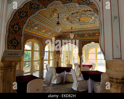 Chomu Palace Hotel, Rajasthan, India Stock Photo