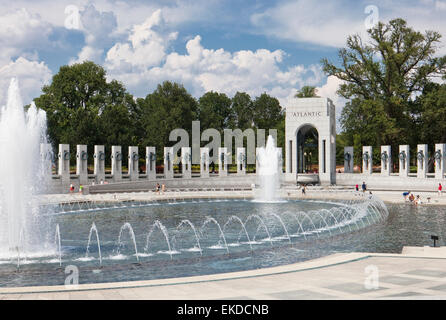 American National World War II Memorial Washington Stock Photo