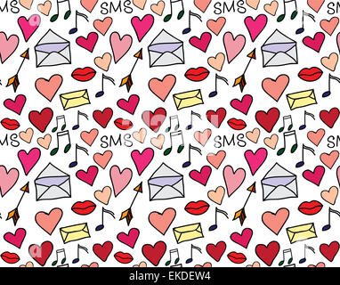 Heart with an arrow - hand drawn vector illustration Stock Photo - Alamy