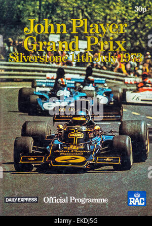 John Player British Grand Prix programme. Silverstone. 14th July 1973 Stock Photo