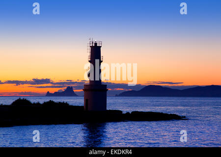 Sunset from La Savina lighthouse in Formentera Stock Photo - Alamy