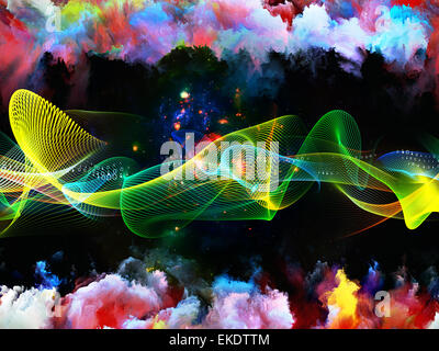 Elements of Sine Wave Stock Photo
