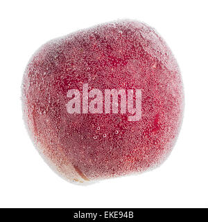 Fresh apple in water with bubbles Stock Photo