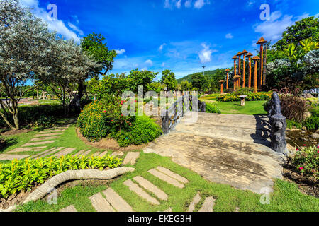 Royal Flora Ratchaphruek - SAWASDEE GARDEN Stock Photo