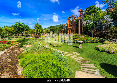 Royal Flora Ratchaphruek - SAWASDEE GARDEN Stock Photo