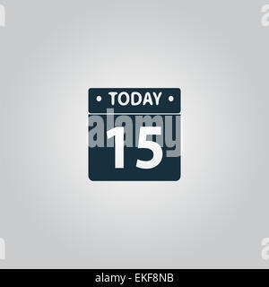 Flat calendar icon. Vector illustration Stock Photo