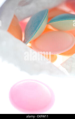 a children's favourite, the old fashioned sherbert filled flying saucer sweets Jane Ann Butler Photography JABPSW007