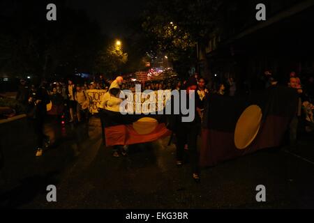 Sydney, Australia. 10th April, 2015. Hundreds of people protested ...