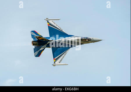 Belgian Air Force F16 at RIAT 2014 Stock Photo