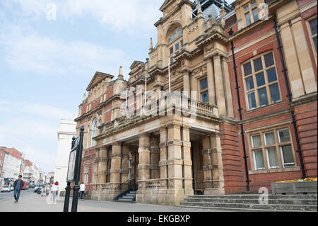 Exterior of the Town Hall on the Parade in Royal Leamington Spa Stock Photo