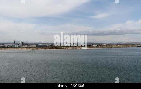 Montrose waterfront Angus Scotland  April 2015 Stock Photo