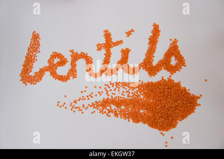 lentils as health food Stock Photo