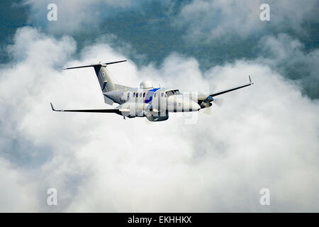 Customs and Border Protection Multi Enforcement Aircraft patrol the sky over the United States.  Alex Zamora Stock Photo