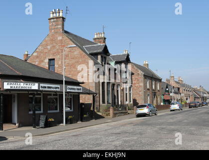 Edzell street scene Scotland  April 2015 Stock Photo