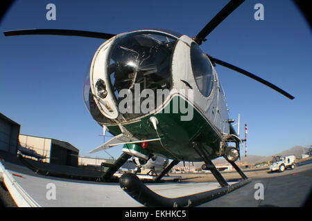 102011: CBP retires OH-6A 'Loach' helicopter after 32 years in a ceremony held at the El Paso Air Branch.  BPA Greg Hoiland Stock Photo