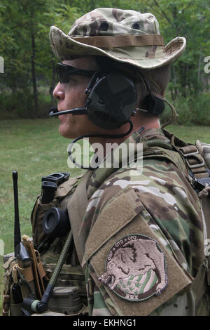 The CBP Quick Reaction Force (QRF) conduct routine training at the Advanced Training Center, Harper's Ferry, West Virginia on August 17, 2012.  Donna Burton Stock Photo