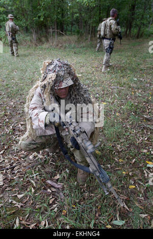 The CBP Quick Reaction Force (QRF) conduct routine training at the Advanced Training Center, Harper's Ferry, West Virginia on August 17, 2012.  Donna Burton Stock Photo