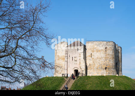 Clifford's Tower, City of York, England, UK Stock Photo
