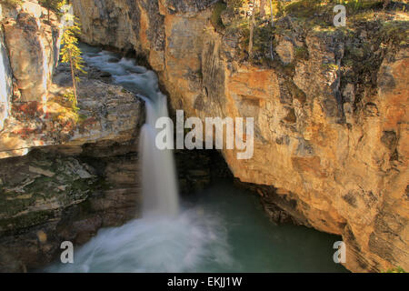 Watefall in Beauty Creek canyon, Jasper national park, Alberta, Canada Stock Photo