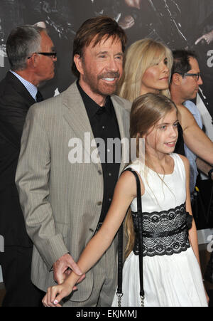 LOS ANGELES, CA - AUGUST 16, 2012: Chuck Norris at the Los Angeles premiere of his movie 'The Expendables 2' at Grauman's Chinese Theatre, Hollywood. Stock Photo